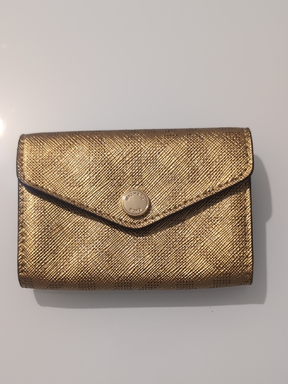 Michael Kors Metallic Gold Envelope Wallet - Women's Small Wallet